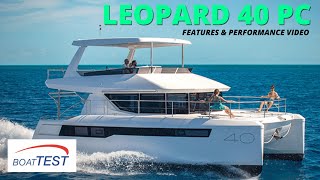 Leopard 40 PC Test & Features Video 2023 by BoatTEST.com