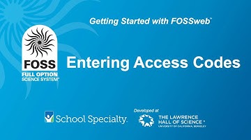 FOSSweb Tutorials: Entering Access Codes