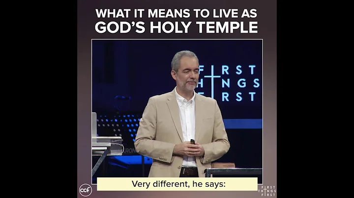 What It Means to Live as God's Holy Temple - Ricky Sarthou - First Things First Snippets