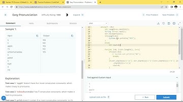 "Easy Pronunciation" Solution on Code Chef and Explanation || LWC