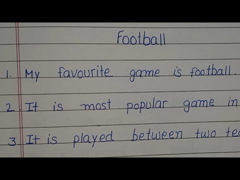essay on football for class 6
