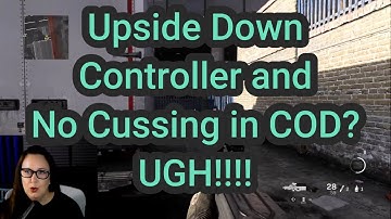 Playing with my controller upside down without cussing is really hard!