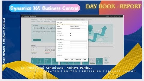 GL Register & Day Book (Report of Daily Transactions) in Business Central