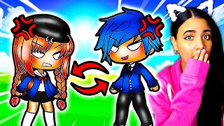 ♻ Switched Bodies with my ENEMY?! 😈 Gacha Life Mini Movie Love Story Reaction