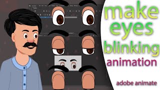 how to make eyes  blinking animation in adobe animate cc/how to make 2d animation video in adobe