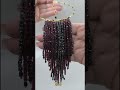 Гранат колье-галстук.#jewelry #handmade #украшения #колье #бусы #серьги