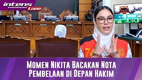 LIVE!! PANAS! Nikita Mirzani Bacakan Nota Pembelaan di depan Majelis Hakim