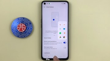 How to enable/disable App names in smart sidebar on Realme 9i Android 12