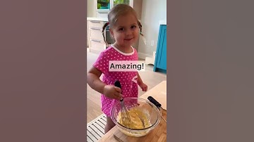 2 Year Old Makes Breakfast #shorts