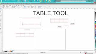 Corel Draw Tips & Tricks table Tool and how to use