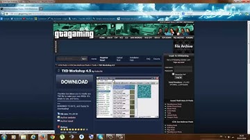 Tuto : TXD Workshop 4.5 Gta san andreas