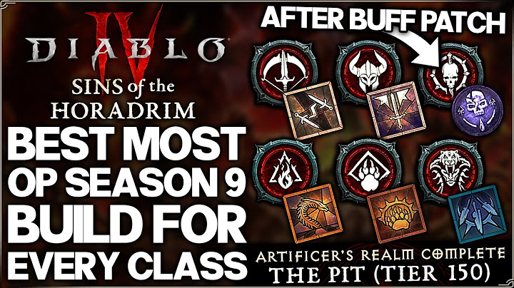 Diablo 4 - New Best OP HIGHEST DAMAGE Build For Every Class - Season 9 Class Ranking & Builds Guide!