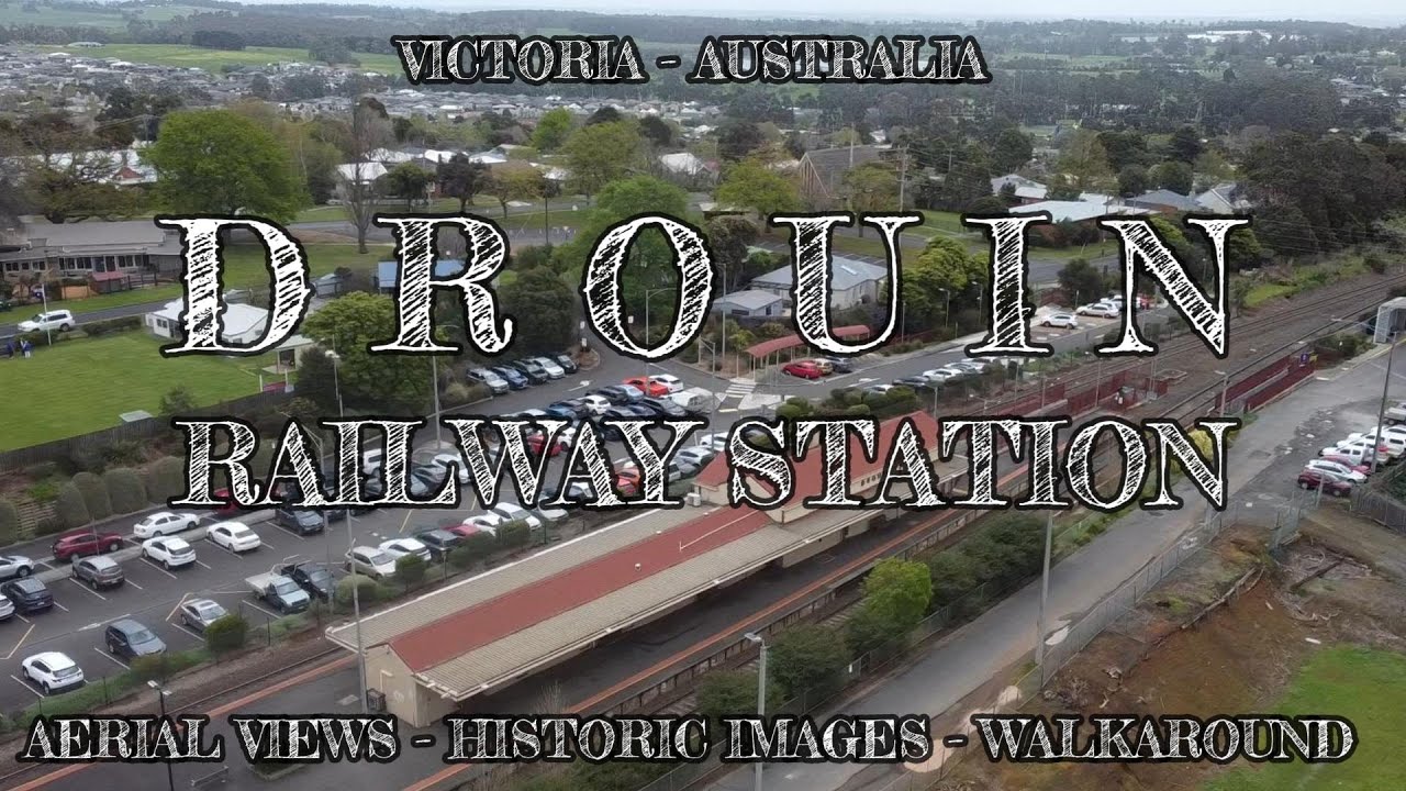 Вид с воздуха – Исторические изображения – Прогулка: Железнодорожная станция Друэн: Виктория, Авс...