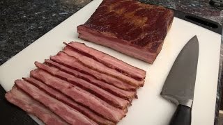 Apple-Smoked Cured Pork Belly, aka homemade bacon