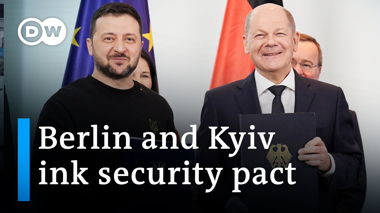 ⁣Germany and Ukraine sign bilateral security agreement | DW News
