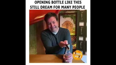Opening Bottle 😱 Do not try this at home🍾