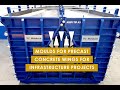 MOULD A3, MOULDS FOR PRECAST CONCRETE WINGS FOR INFRASTRUCTURE PROJECTS