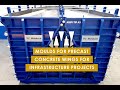 Mould a3 moulds for precast concrete wings for infrastructure projects