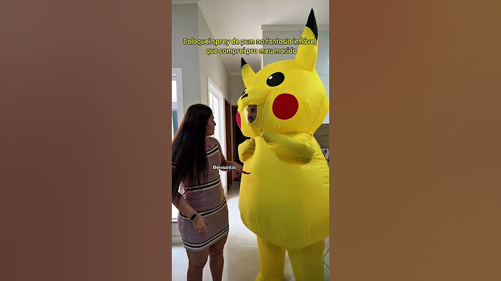 Trollei meu marido com sprey de pum na fantasia inflável kkkkkk