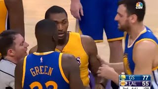 Draymond Green vs Metta World Peace [Ron Artest]