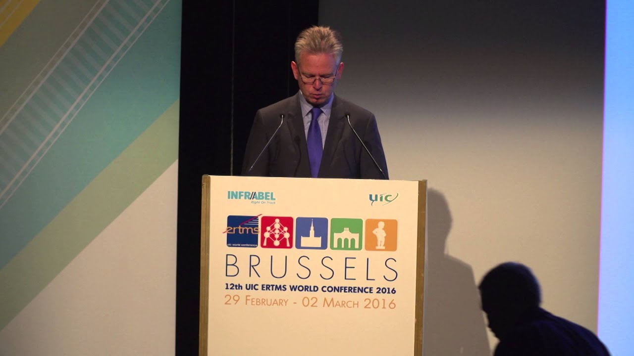 Opening speech of Infrabel CEO Luc Lallemand on ERTMS Conference - YouTube