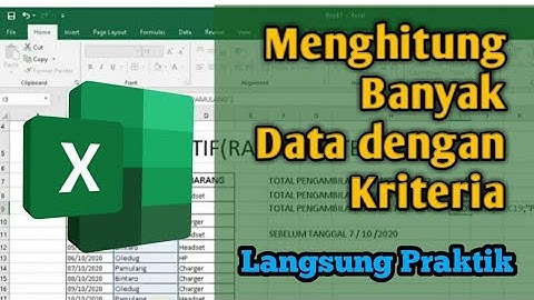 CARA MENGGUNAKAN RUMUS COUNTIF DI EXCEL