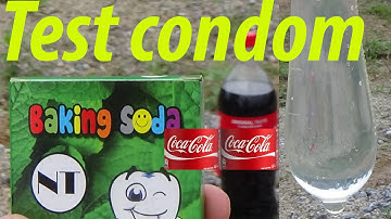 Coca cola vs Mentos & Baking Soda - Experiment condom endurance