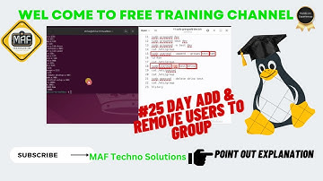 #25  Day  Remove & Add user to a group | Rename the Group