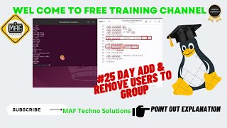 #25  Day  Remove & Add user to a group | Rename the Group