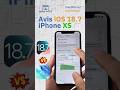 iPhone XS en 2025 : iOS 18.7 vs iOS 26