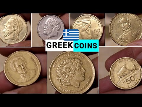 MY GREEK COINS COLLECTION : GRÂCE/GREEK 1992/1994/2000/100 DRACHMA Coins/MY COINS
