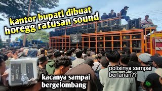 ratusan sound system ikut serta seruan aksi aliansi paguyupan sound banyuwangi kbsb dan pekerja seni