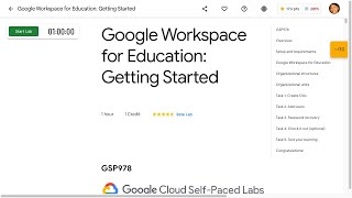 Google Workspace for Education: Getting Started GSP978