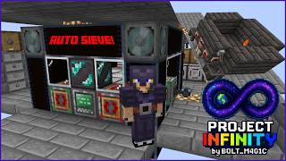 Project Infinity - Ep 24 - Big Auto Sieve! Tinkers Smeltery!