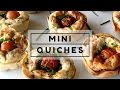 QUICHES DE JAMÓN Y QUESO | Receta de Cocina