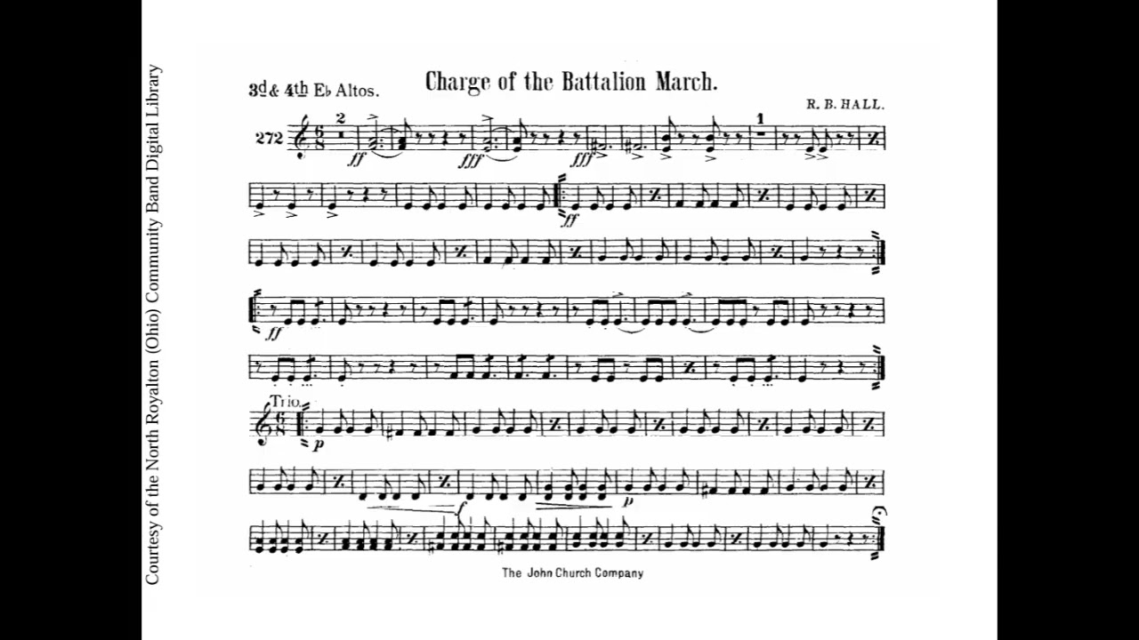 Charge of the Battalion - Eb ALTO 3,4