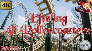Efteling All Rollercoasters Onride POV 4K
