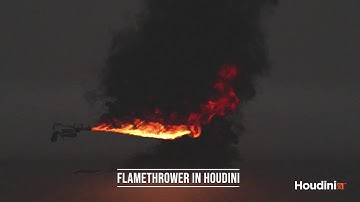 Flamethrower in Houdini | Arnold | Nuke