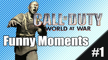 Call of Duty 5 World at War Custom Zombies - Funny Moments and Fails #1