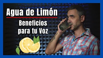 ¿El agua con limón es buena para la voz?