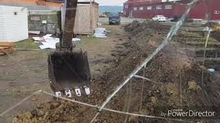 Работа на экскаваторе. Горизонт и глубина на глаз Работа на экскаваторе. Горизонт и глубина на глаз