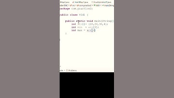 Find max  and min  value  from an array in java.#java #codelife