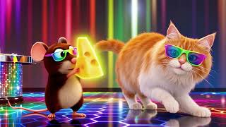 Chintu aur Billu ki Disco Party🧀🕺 #CoolCat #MouseAndCat  #PartyVibes #FunnyCat #Shorts #TrendingNow