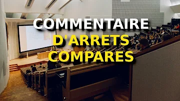 Comment faire un commentaire comparé droit ?