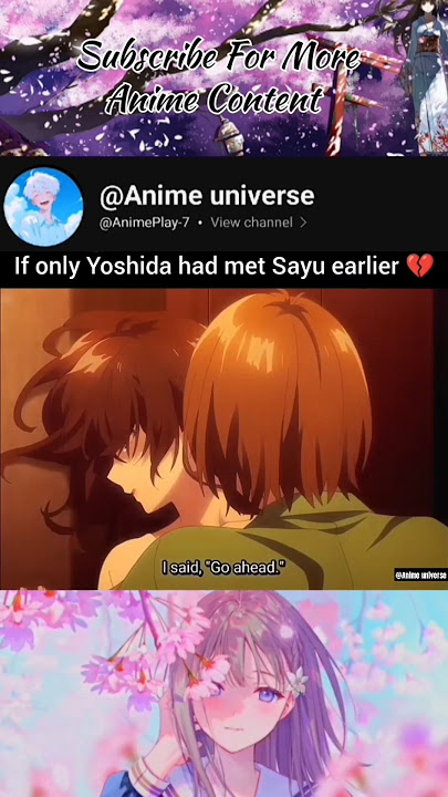 If Only Yoshida Had Met Sayu Earlier 💔| Higehiro #animelover #animeedits #anime