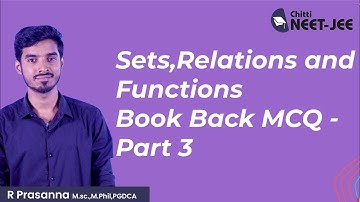 Sets , Relations and Functions - Book Back MCQ - Part 3