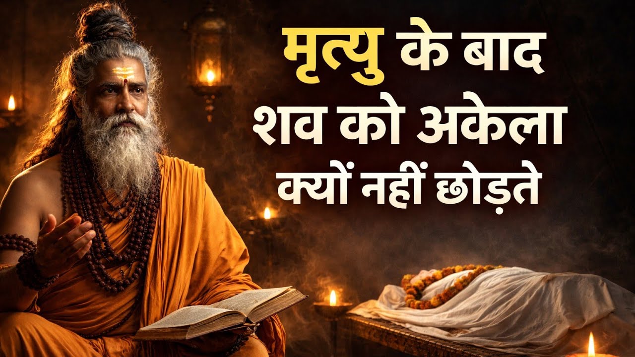 मृत्यु के बाद शव को अकेला क्यों नहीं छोड़ते? | गरुड़ पुराण का भयानक रहस्य#गरुड़पुराण#मृत्युकेबाद