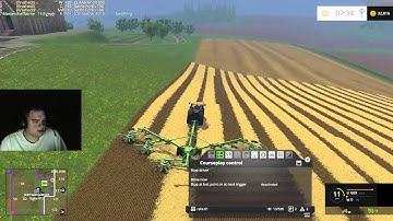 Farming simulator 15 Courseplay tutorial on simple fieldwork courses