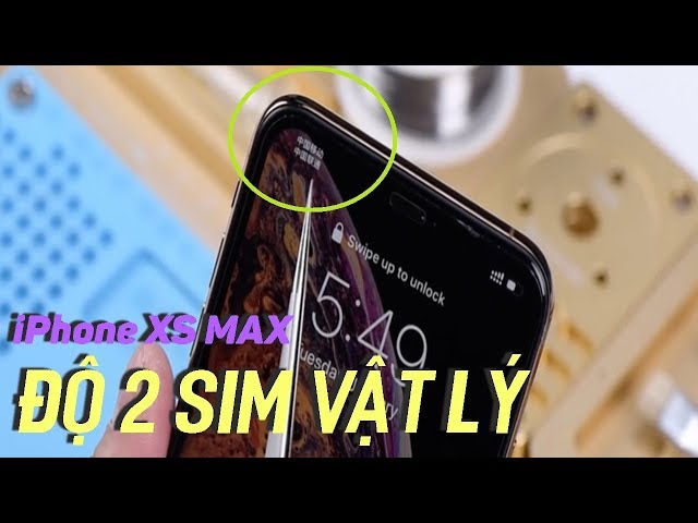 Độ thành công iPhone XS Max 1 SIM vật lý thành 2 SIM vật lý