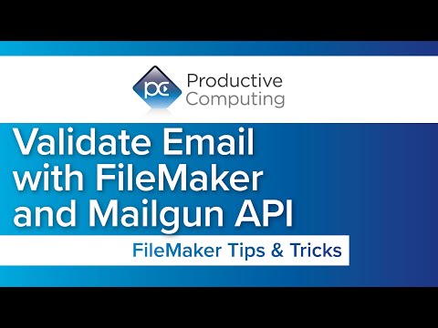 Validate Email with FileMaker and Mailgun API